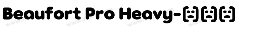 Beaufort Pro Heavy字体转换